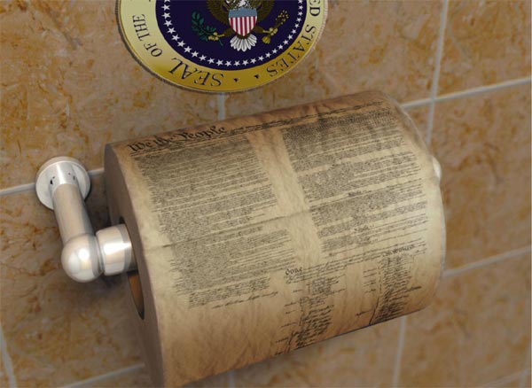 constitition as toilet paper